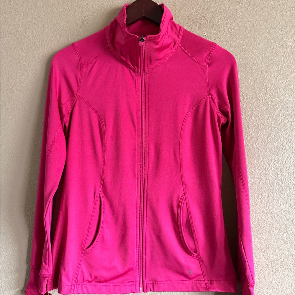 Danskin Now Semi-Fitted Pink Utility Jacket Size Small (4-6)